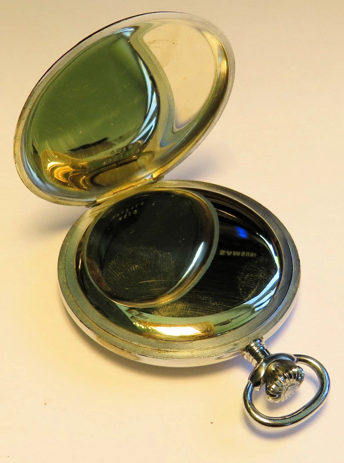 Saxonia Dresden Gruna Költzsch große Eisenbahneruhr ca. 1920 - Sammler - Uhren