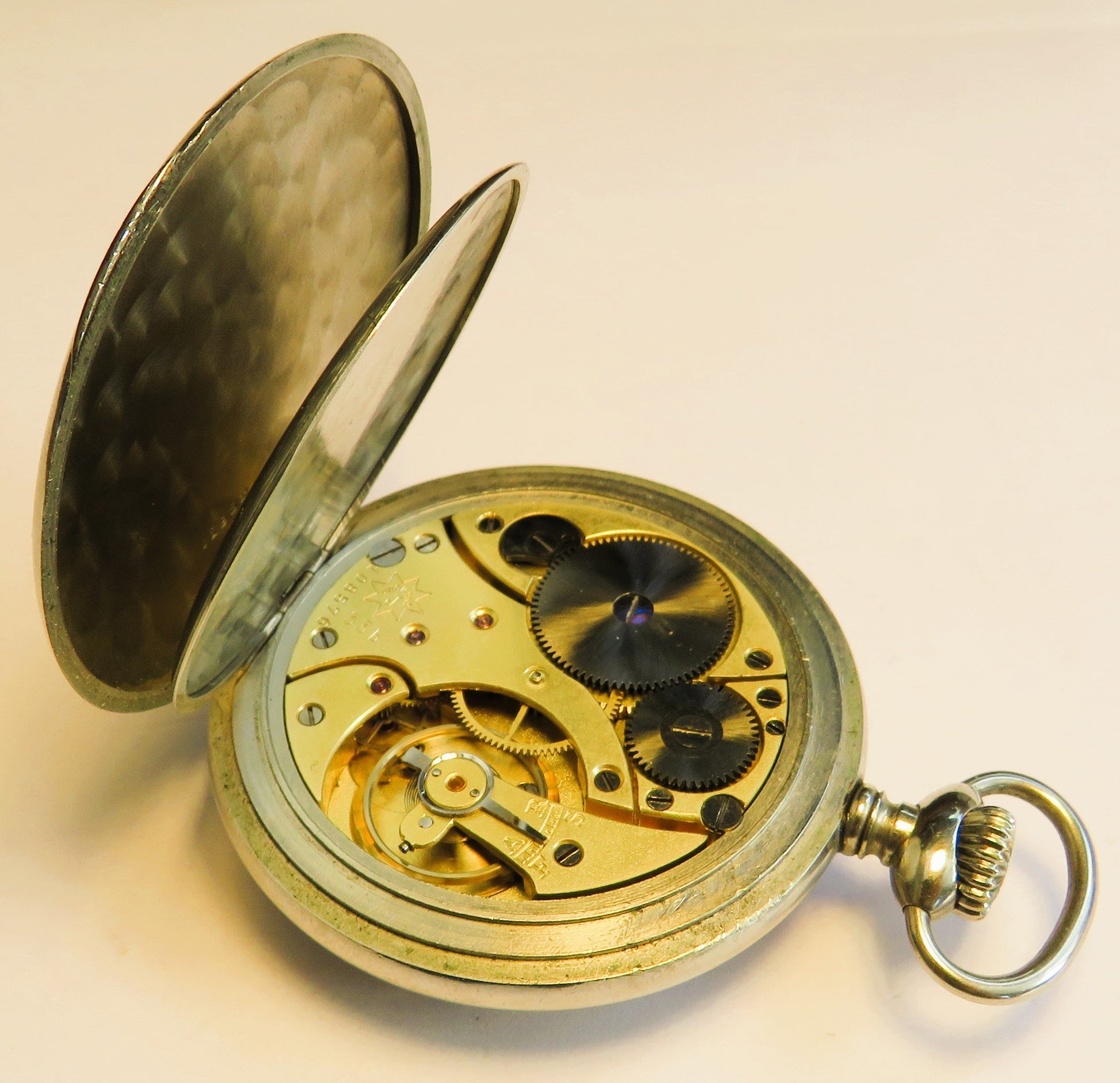 Saxonia Dresden Gruna Költzsch große Eisenbahneruhr ca. 1920 Junghans 33 b Werk - Sammler - Uhren