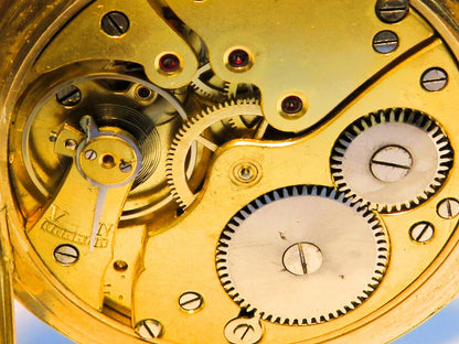 Seltenste Carl W. Höhnel Glashütte Taschenuhr Glashütter Bauart ca. 1930 - Sammler-Uhren