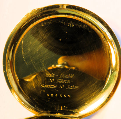 Seltenste Carl W. Höhnel Glashütte Taschenuhr Glashütter Bauart ca. 1930 - Sammler-Uhren