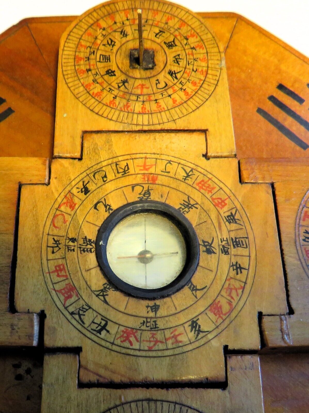 Seltenste chinesische Klapp Sonnenuhr Kompass Komplikationen ca. 1800 - 1900 - Sammler - Uhren