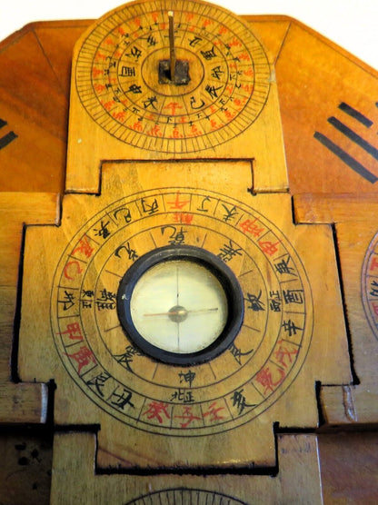 Seltenste chinesische Klapp Sonnenuhr Kompass Komplikationen ca. 1800 - 1900 - Sammler - Uhren