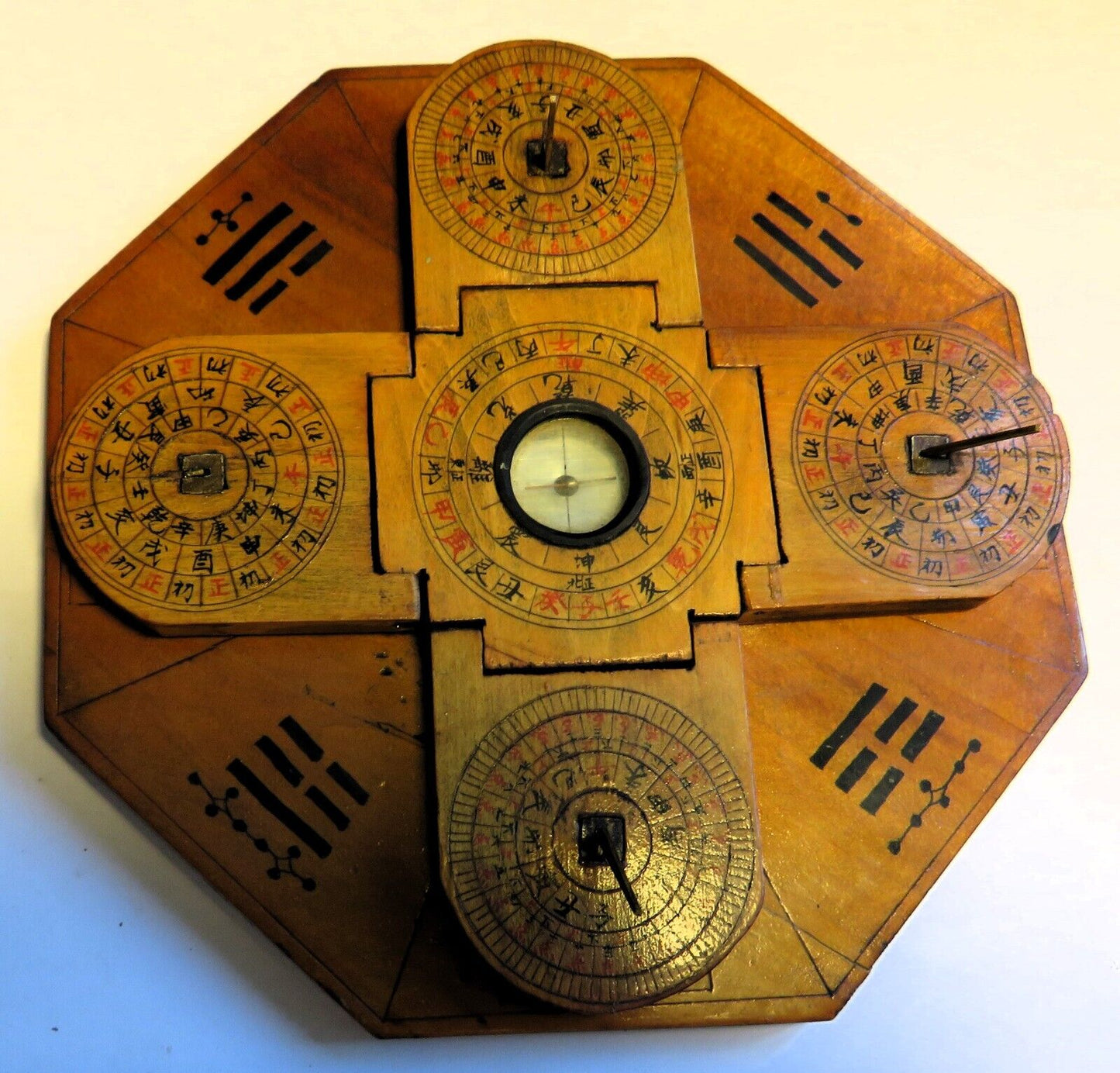 Seltenste chinesische Klapp Sonnenuhr Kompass Komplikationen ca. 1800 - 1900 - Sammler - Uhren