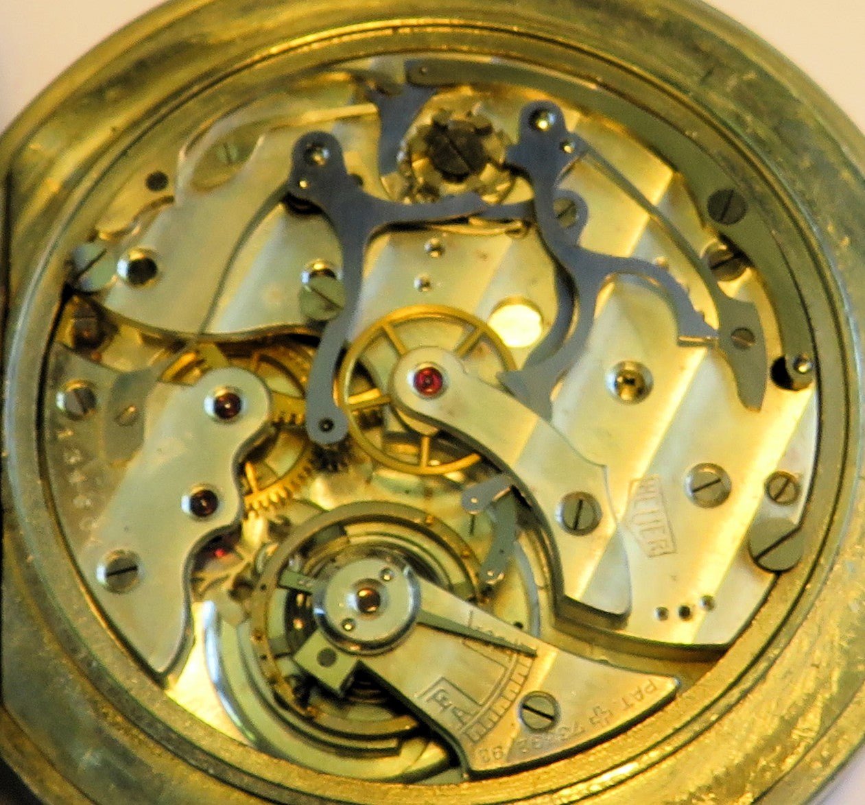 Seltenste Ed Heuer Biel Schnellläufer Flak Artillerie Schaltrad Chronograph - Sammler - Uhren