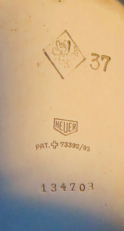 Seltenste Ed Heuer Biel Schnellläufer Flak Artillerie Schaltrad Chronograph - Sammler - Uhren