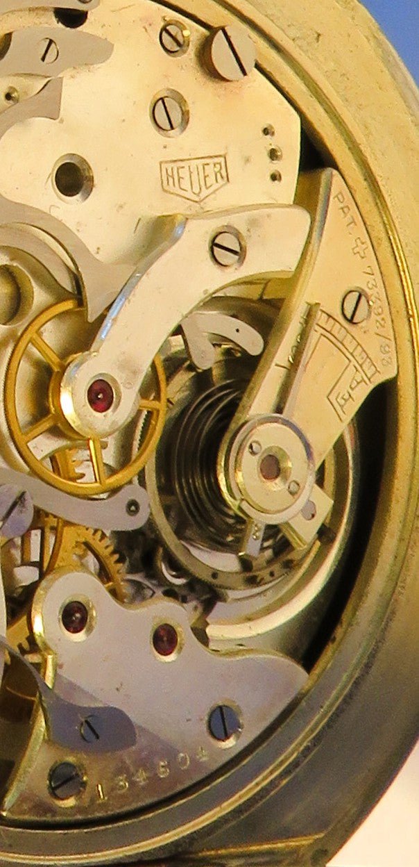 Seltenste Ed Heuer Biel Schnellläufer Flak Artillerie Schaltrad Chronograph - Sammler - Uhren