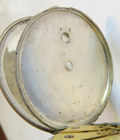 Seltenste Jean Lapaute a Paris Silber Taschenuhr ca. 1780 königlicher Uhrmacher - Sammler - Uhren