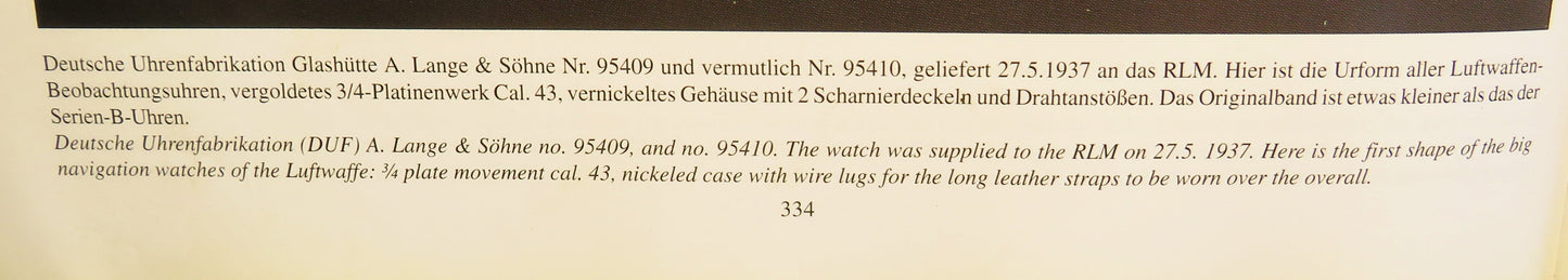 Seltenste Lange & Söhne B - Uhr 1936 Kal. 43 Prototyp, Eine von maximal 95 Stück! - Sammler - Uhren