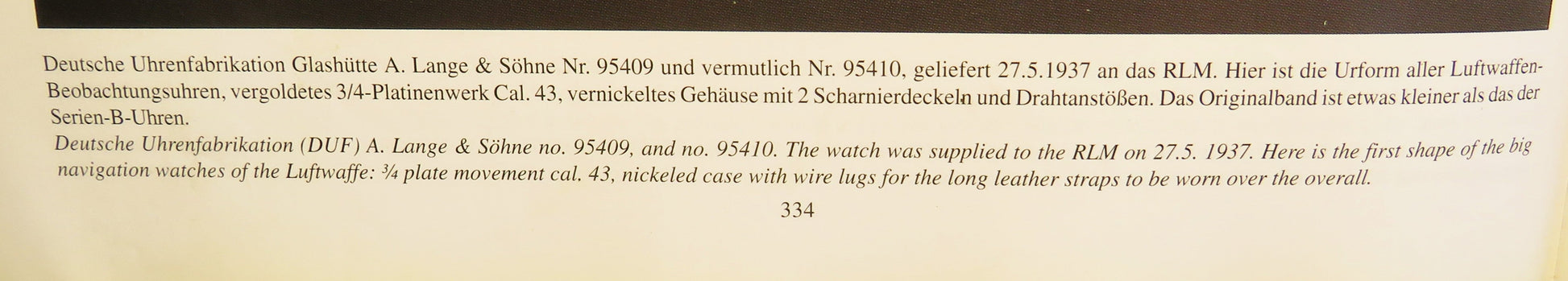 Seltenste Lange & Söhne B - Uhr 1936 Kal. 43 Prototyp, Eine von maximal 95 Stück! - Sammler - Uhren