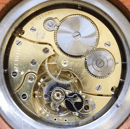 Seltenster Zenith Schiffschronometer Hora Oficial 1900 Gangreserve Holzbox - Sammler-Uhren