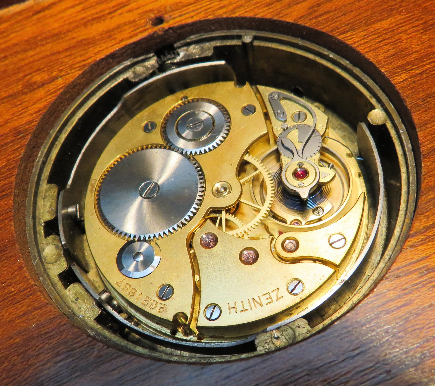 Seltenster Zenith Schiffschronometer Hora Oficial 1900 Gangreserve Holzbox - Sammler-Uhren