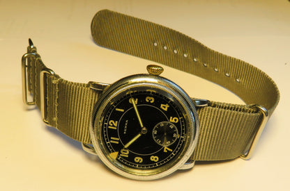 Senna frühe Pfeilindex Fliegeruhr Pilot Watch Reichsluftwaffe 1930 WK2 läuft - Sammler - Uhren