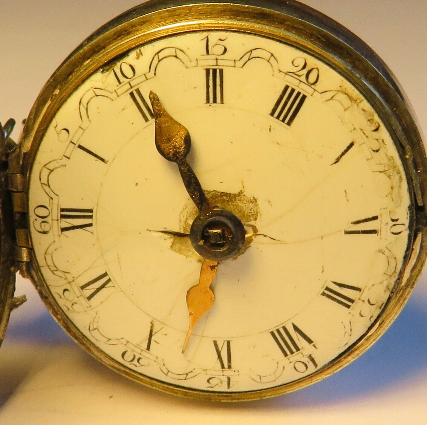 Silber Sackuhr Spindeltaschenuhr James Wild London ca. 1795 funktionstüchtig - Sammler - Uhren