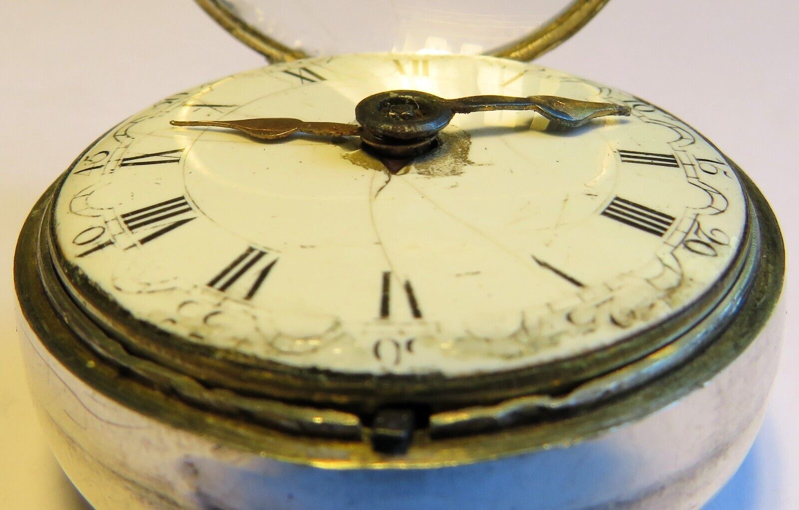 Silber Sackuhr Spindeltaschenuhr James Wild London ca. 1795 funktionstüchtig - Sammler - Uhren