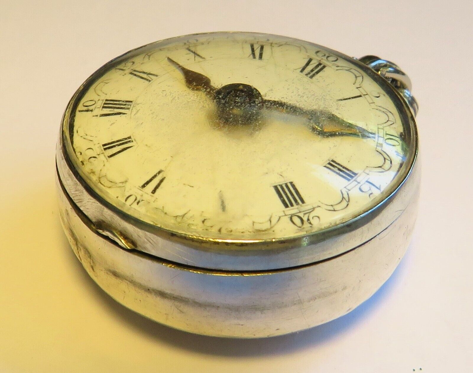 Silber Sackuhr Spindeltaschenuhr James Wild London ca. 1795 funktionstüchtig - Sammler - Uhren