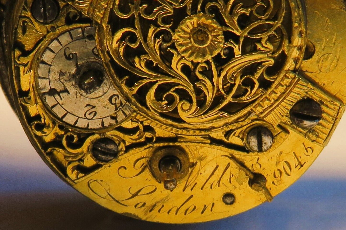 Silber Sackuhr Spindeltaschenuhr James Wild London ca. 1795 funktionstüchtig - Sammler - Uhren
