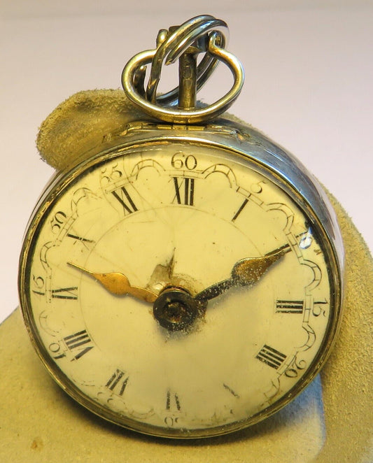 Silber Sackuhr Spindeltaschenuhr James Wild London ca. 1795 funktionstüchtig - Sammler - Uhren