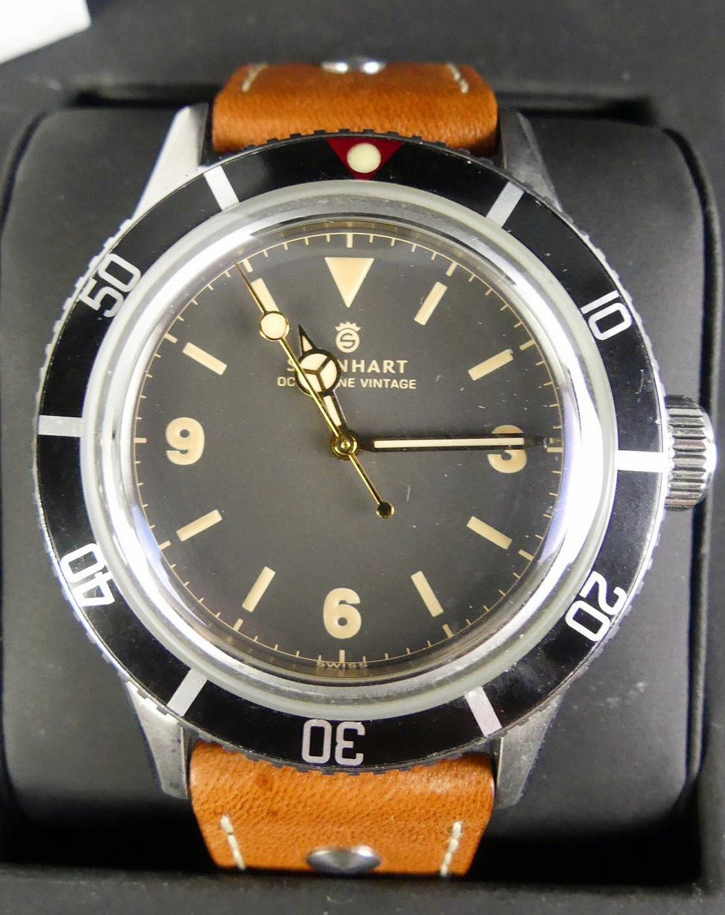 Steinhart "Ocean One Vintage" Automatik Armband Taucher Uhr Fullset OVP Papiere - Sammler-Uhren