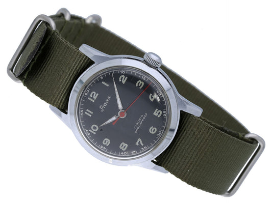 Stowa 422 Armée Francaise Dienstuhr Fliegeruhr Kriegsreparatur nur 3000 Stück! - Sammler - Uhren