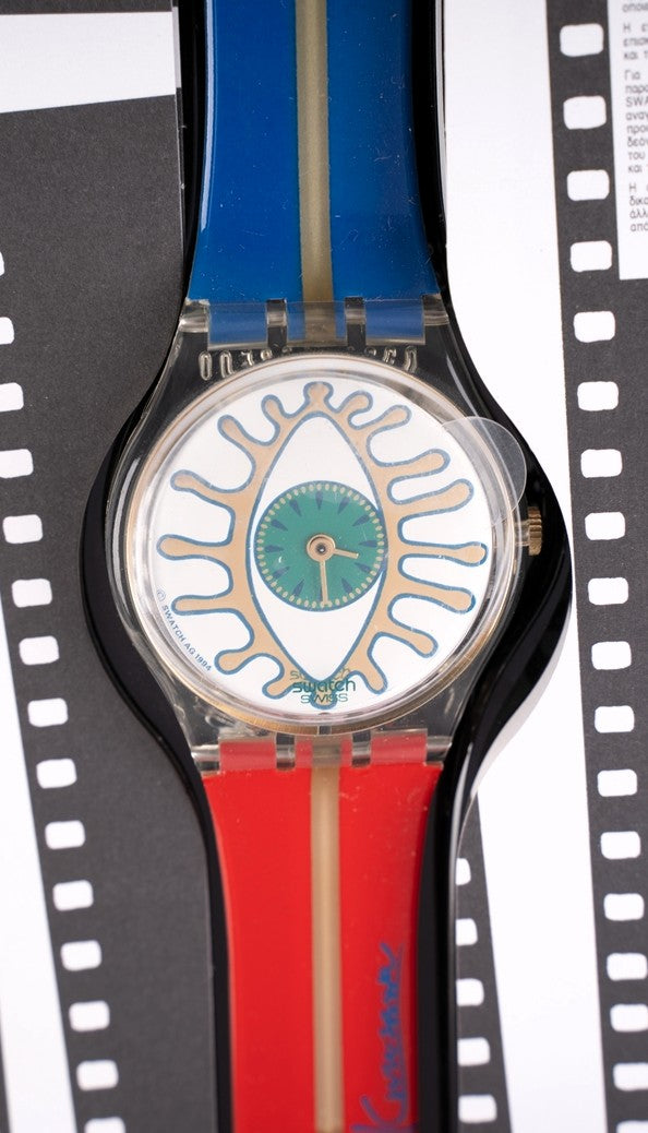 Swatch Limited Edition "100 Years of Cinema" NIB 3 watches + short film + projector