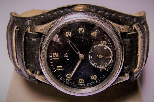 Tellus frühe Pfeilindex Fliegeruhr Pilot Watch Reichsluftwaffe 1930 WK2 läuft - Sammler - Uhren