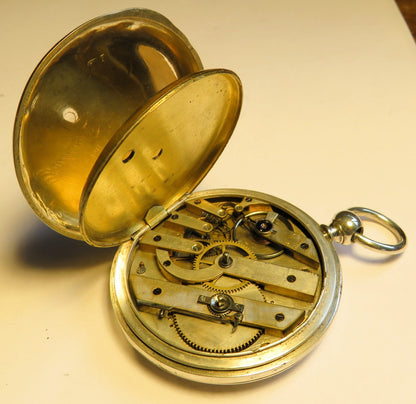 Tobias & Co Roulet Liverpool Railway Time Keeper Half Hunter Eisenbahn Uhr 1820 - Sammler - Uhren