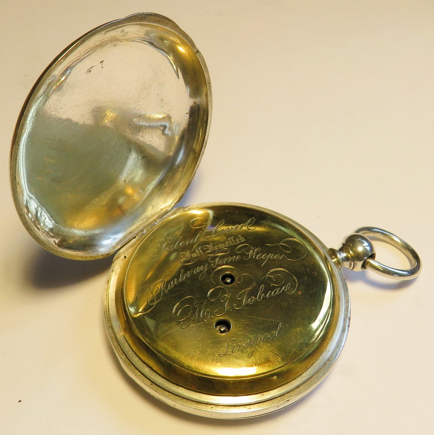 Tobias & Co Roulet Liverpool Railway Time Keeper Half Hunter Eisenbahn Uhr 1820 - Sammler - Uhren