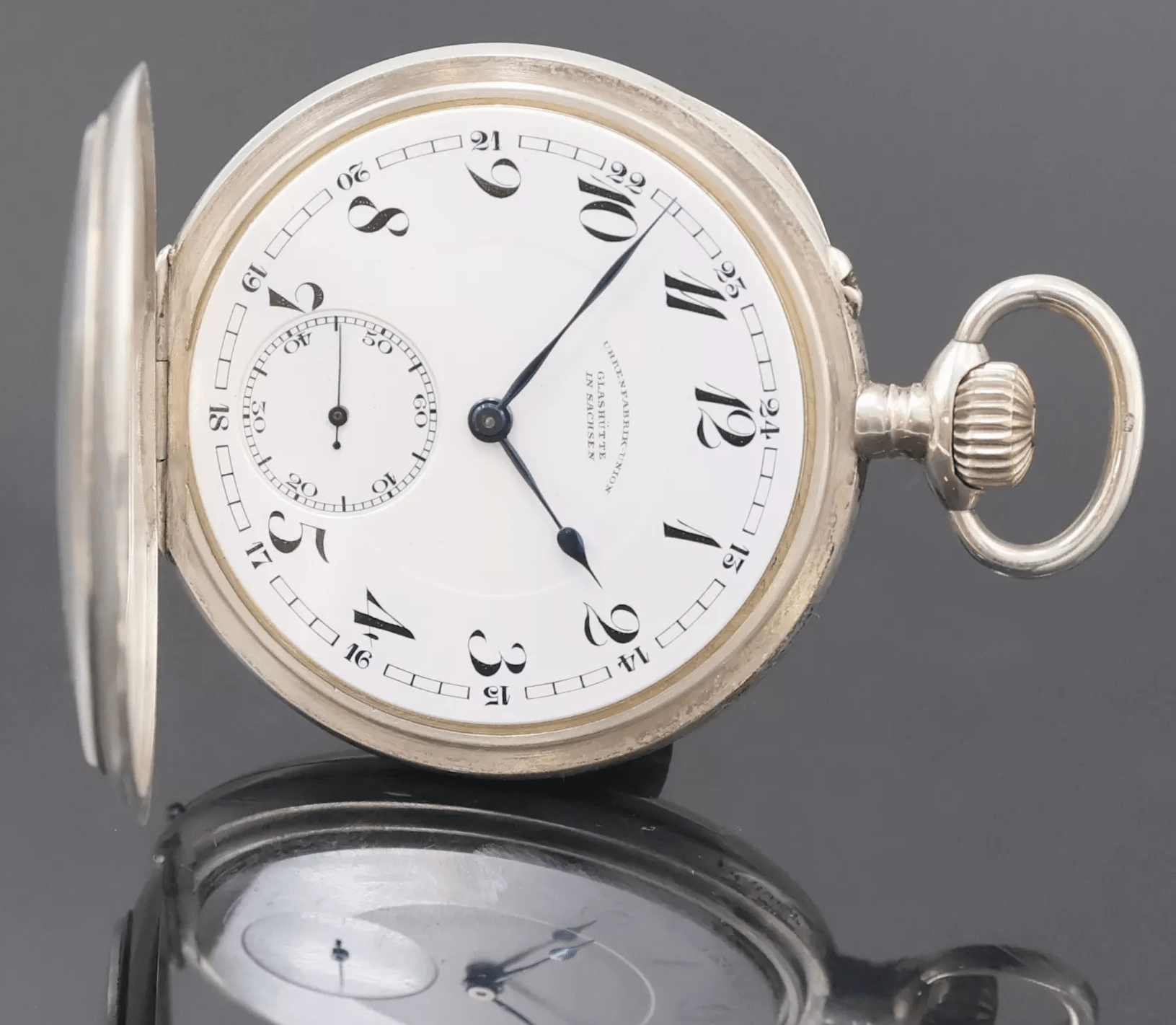 Uhrenfabrik Union Glashütte Glashütter Herren TU 900 Silber Dreiviertelplatine - Sammler - Uhren
