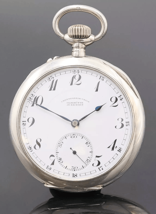 Uhrenfabrik Union Glashütte Glashütter Herren TU 900 Silber Dreiviertelplatine - Sammler - Uhren