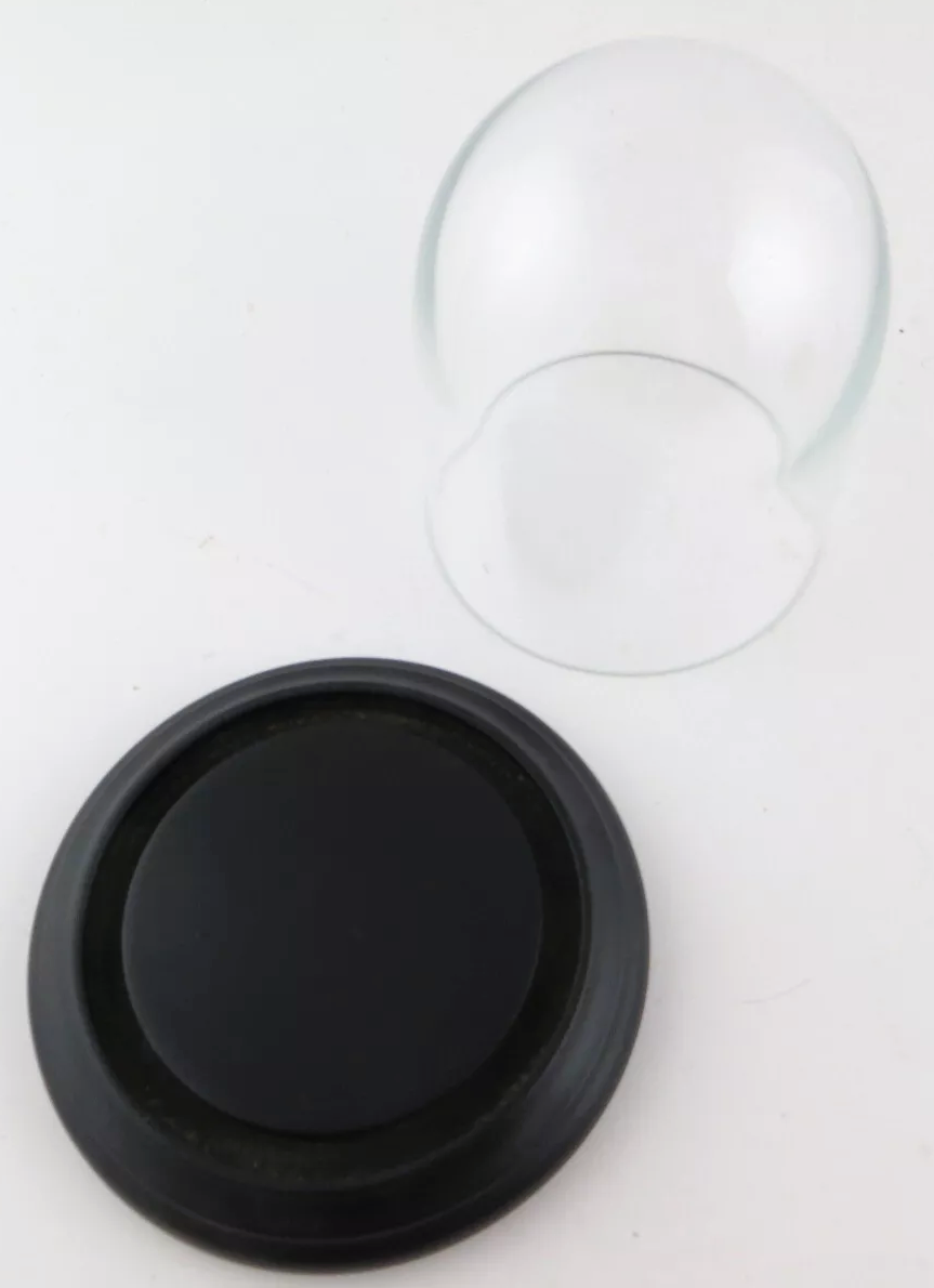 Unikat Gangmodell Meisterstück Schuluhr Tischuhr 16cm Höhe mit Glassturz - Sammler - Uhren