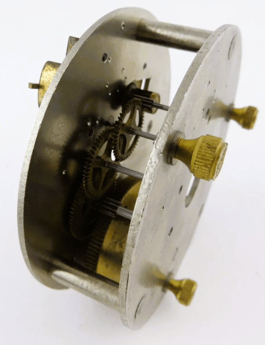 Unikat Gangmodell Meisterstück Schuluhr Tischuhr 16cm Höhe mit Glassturz - Sammler - Uhren