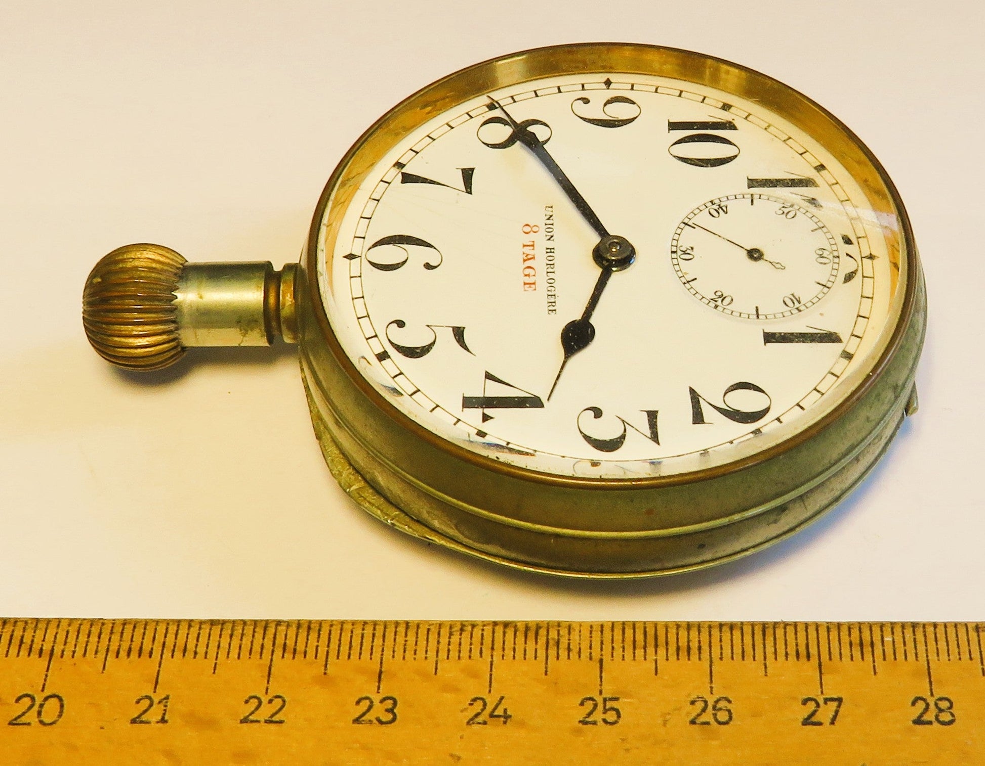 Union Horlogére Jasta Borduhr Einbauuhr Zeppelin Luftschiff Fliegertruppe Wk1 - Sammler - Uhren