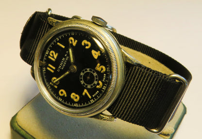 Union Soleure frühe Pfeilindex Fliegeruhr Pilot Watch Reichsluftwaffe 1930 WK2 - Sammler - Uhren