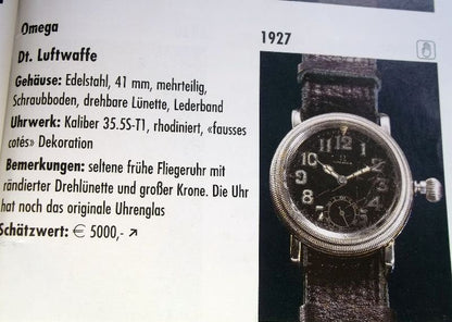 Union Soleure frühe Pfeilindex Fliegeruhr Pilot Watch Reichsluftwaffe 1930 WK2 - Sammler - Uhren