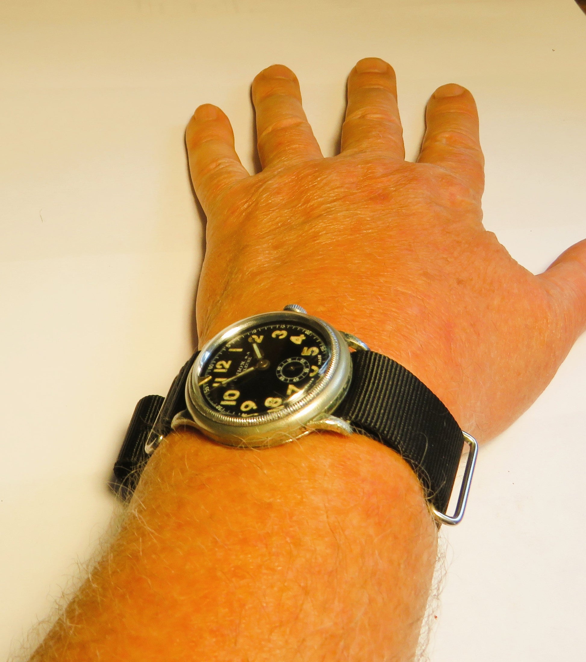 Union Soleure frühe Pfeilindex Fliegeruhr Pilot Watch Reichsluftwaffe 1930 WK2 - Sammler - Uhren