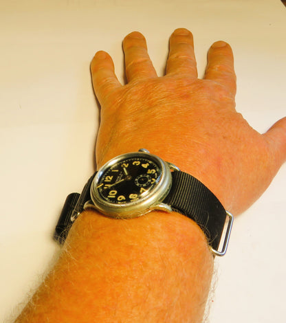 Union Soleure frühe Pfeilindex Fliegeruhr Pilot Watch Reichsluftwaffe 1930 WK2 - Sammler - Uhren