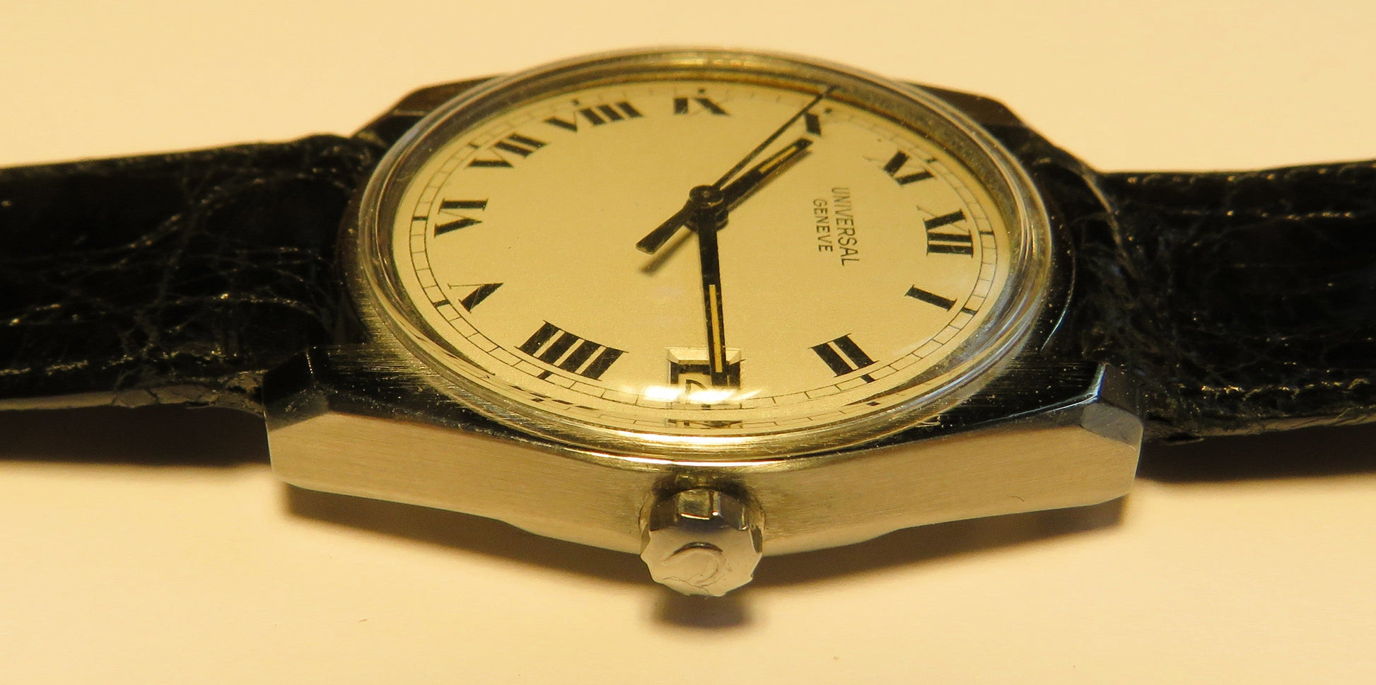 Universal Geneve seltene Stimmgabel Uhr Luxus Herren Armbanduhr ca. 1970 - Sammler - Uhren