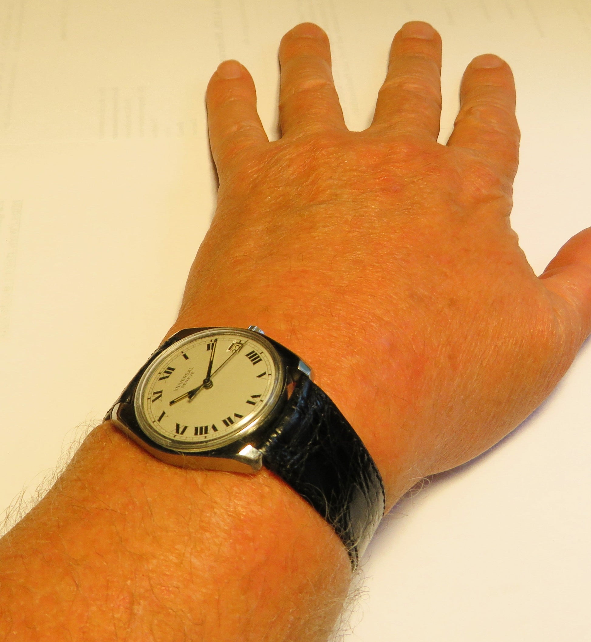 Universal Geneve seltene Stimmgabel Uhr Luxus Herren Armbanduhr ca. 1970 - Sammler - Uhren