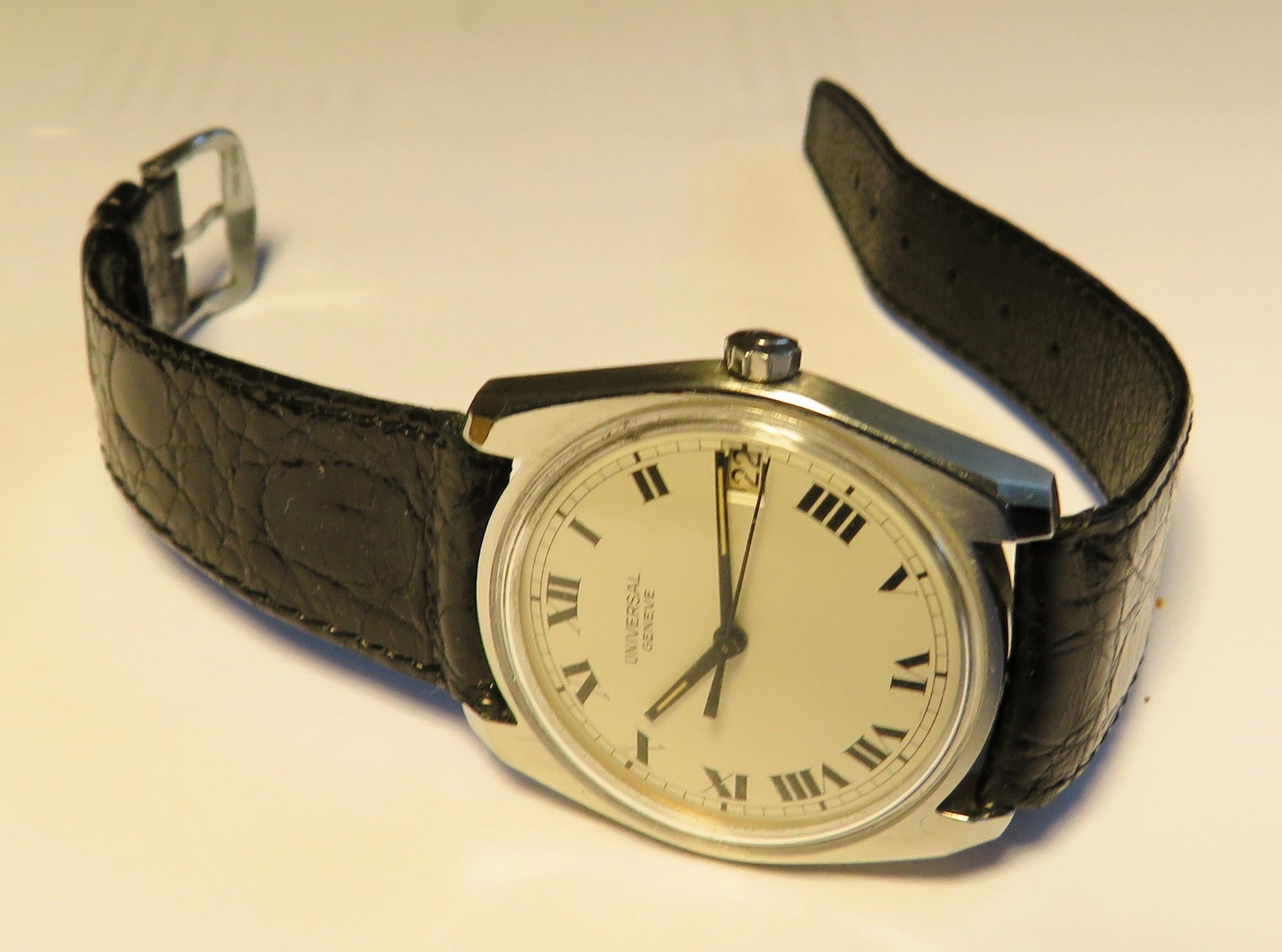 Universal Geneve seltene Stimmgabel Uhr Luxus Herren Armbanduhr ca. 1970 - Sammler - Uhren