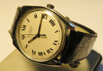 Universal Geneve seltene Stimmgabel Uhr Luxus Herren Armbanduhr ca. 1970 - Sammler - Uhren