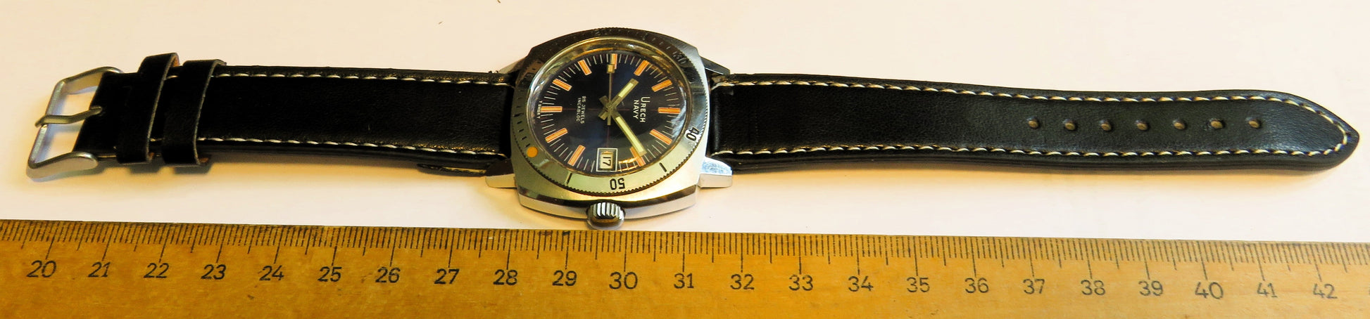 Urech Navy Automatik Diver 200m Baby Panerai ETA 2782 INCABLOC drehbare Lünette - Sammler - Uhren