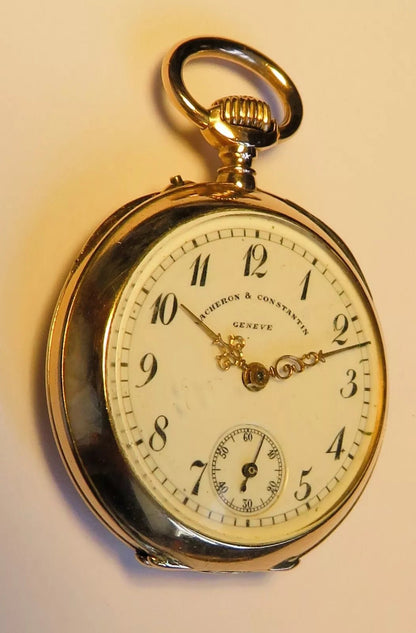 Vacheron Constantin massiv Gold 585 / 333 Taschenuhr in seltenstem Original Etui - Sammler - Uhren