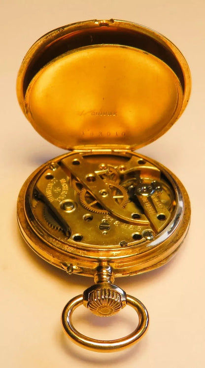 Vacheron Constantin massiv Gold 585 / 333 Taschenuhr in seltenstem Original Etui - Sammler - Uhren