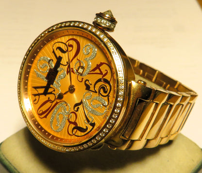 Van Der Bauwede Neb - k Cal. 98 Luxus HAU 100 x Diamant Lünette Quarz 42mm - Sammler - Uhren