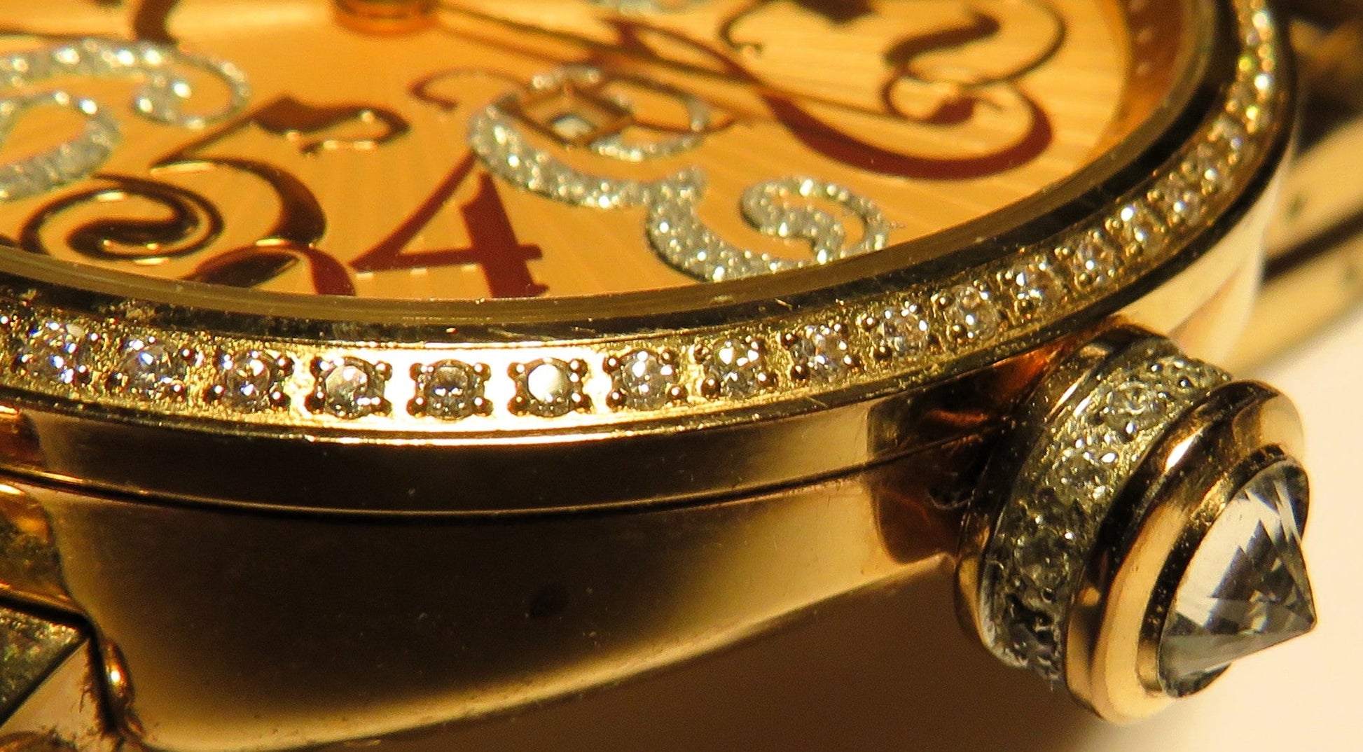 Van Der Bauwede Neb - k Cal. 98 Luxus HAU 100 x Diamant Lünette Quarz 42mm - Sammler - Uhren