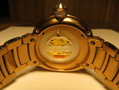 Van Der Bauwede Neb - k Cal. 98 Luxus HAU 100 x Diamant Lünette Quarz 42mm - Sammler - Uhren
