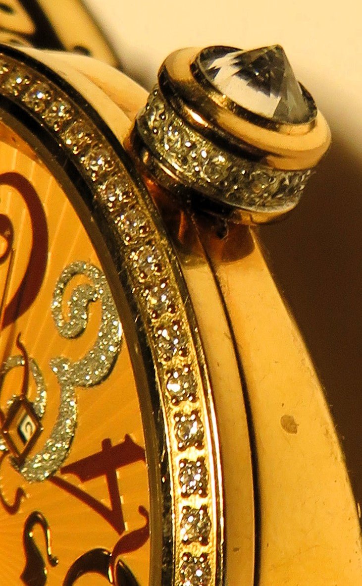 Van Der Bauwede Neb - k Cal. 98 Luxus HAU 100 x Diamant Lünette Quarz 42mm - Sammler - Uhren