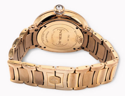 Van Der Bauwede Neb - k Cal. 98 Luxus HAU 100 x Diamant Lünette Quarz 42mm - Sammler - Uhren