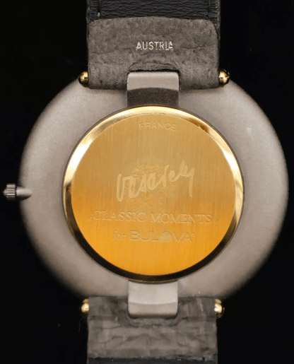 Victor Vasarely Zebra HAU Classic Moments Bulova Quarz limitiert Fullset / OVP - Sammler - Uhren