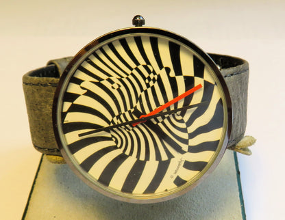 Victor Vasarely Zebra HAU Classic Moments Bulova Quarz limitiert Fullset / OVP - Sammler - Uhren